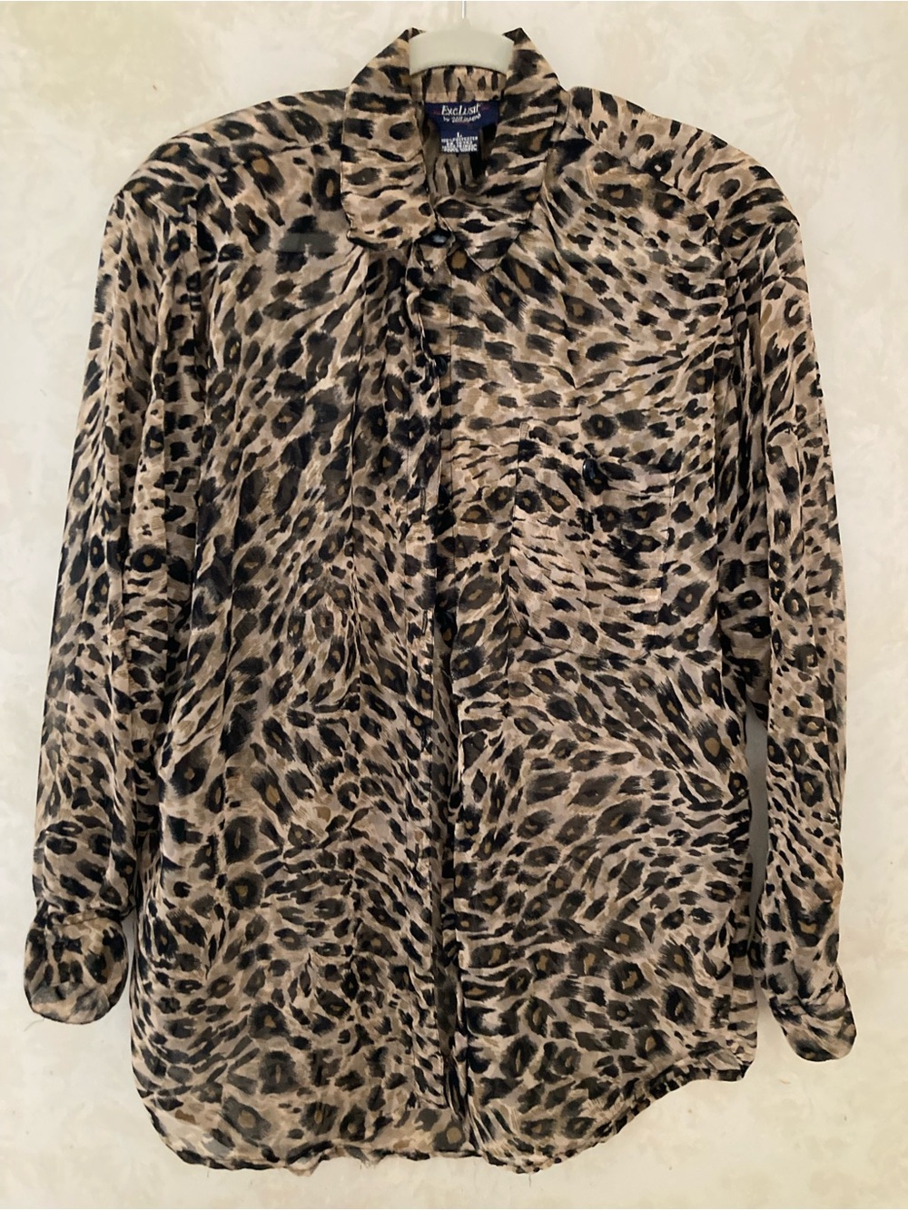 Animal print blouse